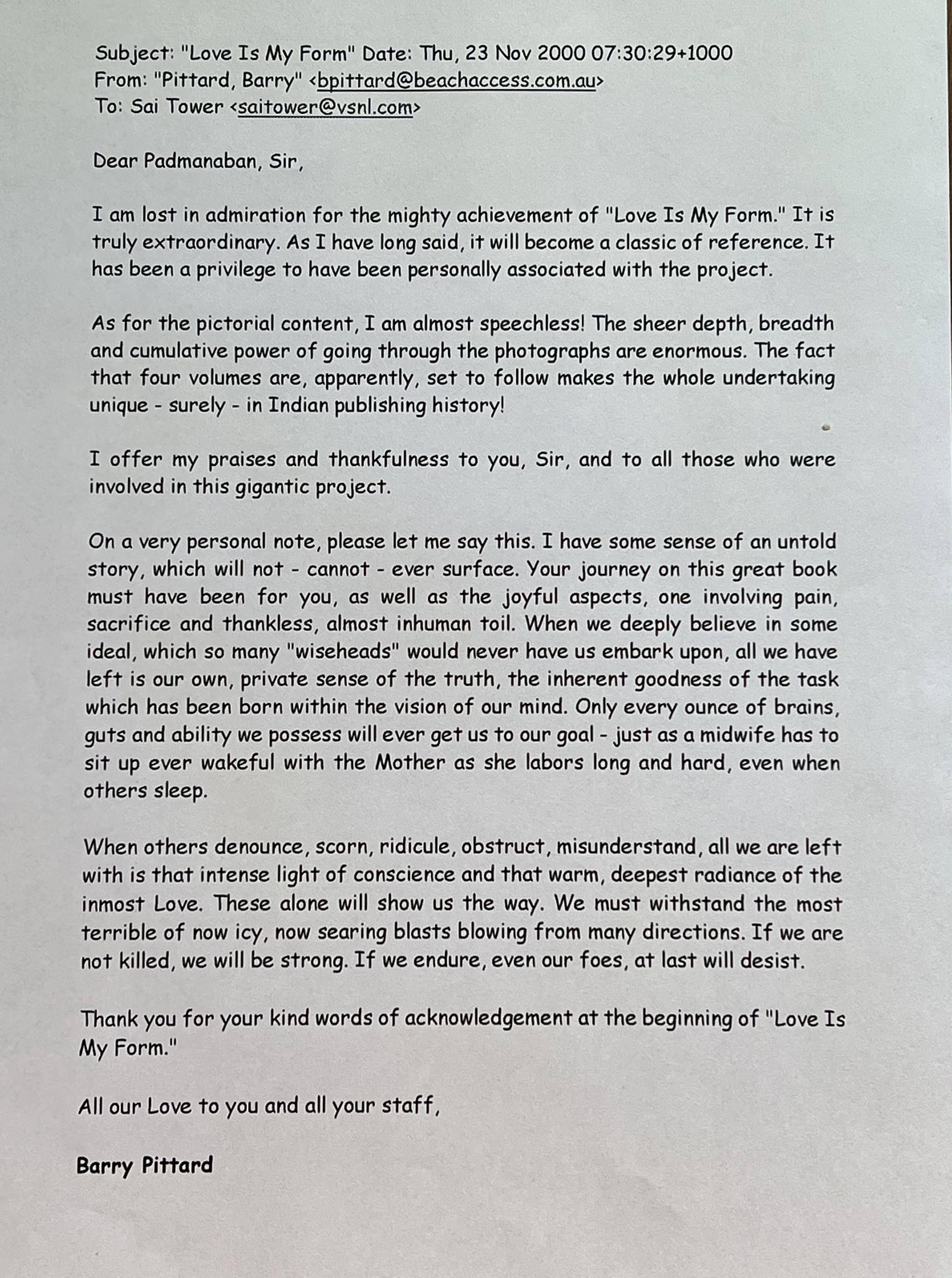 Review on Love Is My Form: The Advent Book by R. Padmanaban